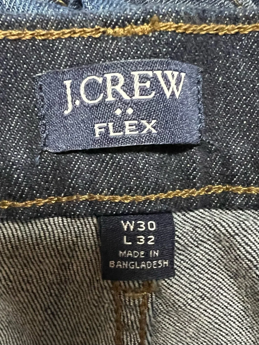 Men's J Crew Dark Indigo Straight Fit Jeans 30w x 32L